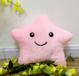 34CM Unique Toy Luminous Pillow Vivid Star Design LED Light Colorful Cushion Stars Plush Pillow Toys Gift For Kids Children Girl