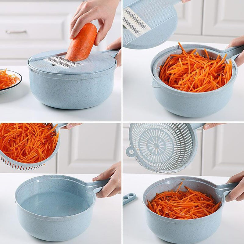 12 In 1 Manual Vegetable Chopper Kitchen Gadgets Food Chopper Onion Cutter Vegetable Slicer